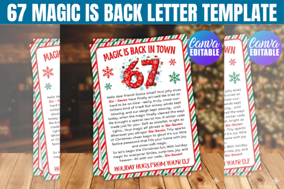 67 Magic Is Back Letter Template: Canva Graphics Review
