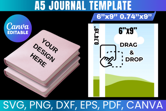 A5 Journal Template: Canva Graphics for Editorial Publishing
