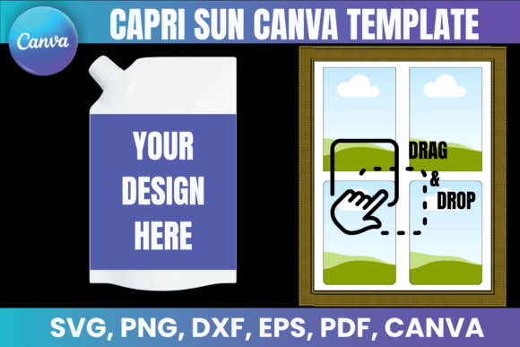 Capri Template, Custom Capri Label: Canva Graphics Review