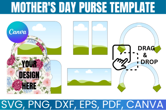 Mother’s Day Purse Template: Canva Graphics for Polished Publishing